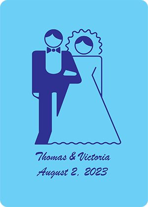 Bride & Groom Custom Playing Cards main image